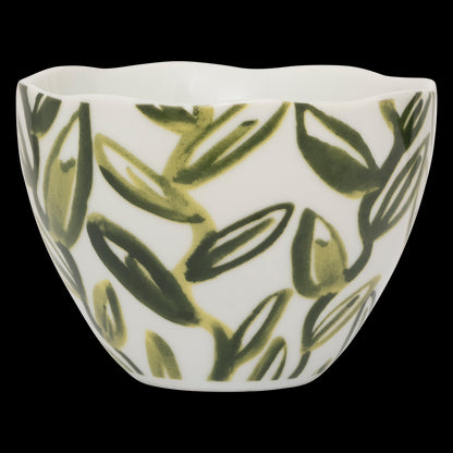 Good Morning kopje Cappuccino/Tea Leaves, Evergreen Sprig