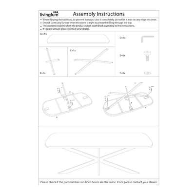 Eettafel Jesper Deens Ovaal Bruin 180 cm by Livingfurn