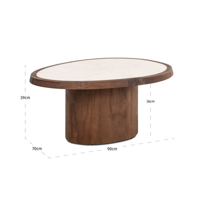 Salontafel Melrose spicebruin