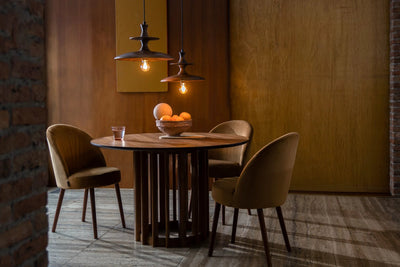 Eetafel Barlet 120' Walnut by Dutchbone