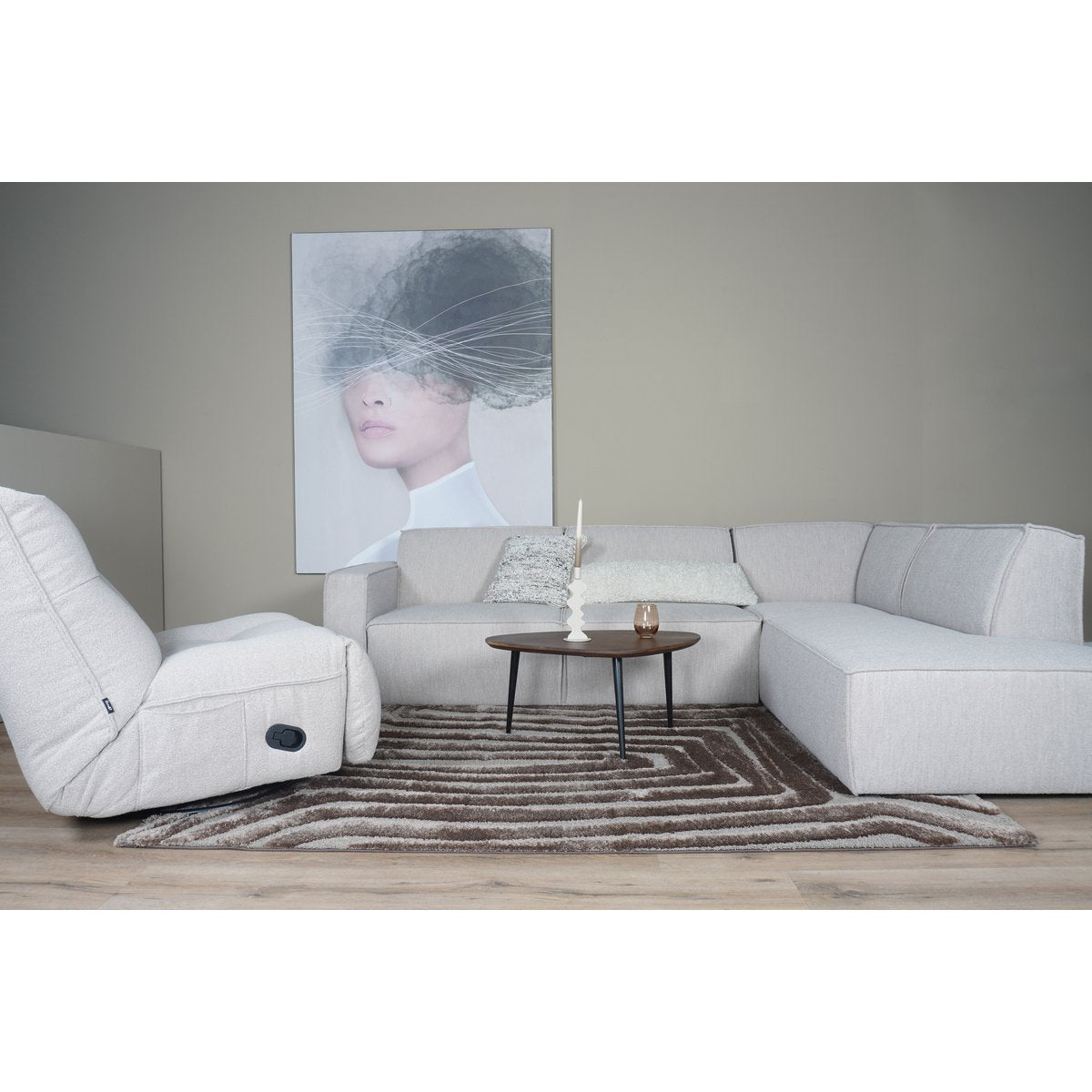 Vloerkleed Lima Bruin 240 x 340 cm