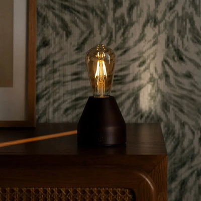 Tafellamp oplaadbaar Zavi donkerbruin by Tavellio - Amsterdam