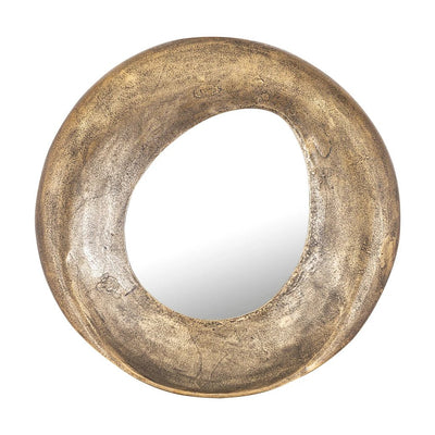 Spiegel Daweson gegoten messing-aluminium Ø60cm by PTMD