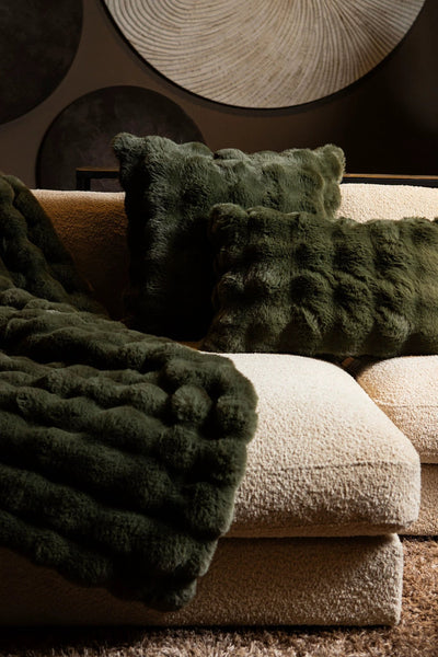 Dunae mosgroen nepbont, ruit- en stippenpatroon, L by PTMD