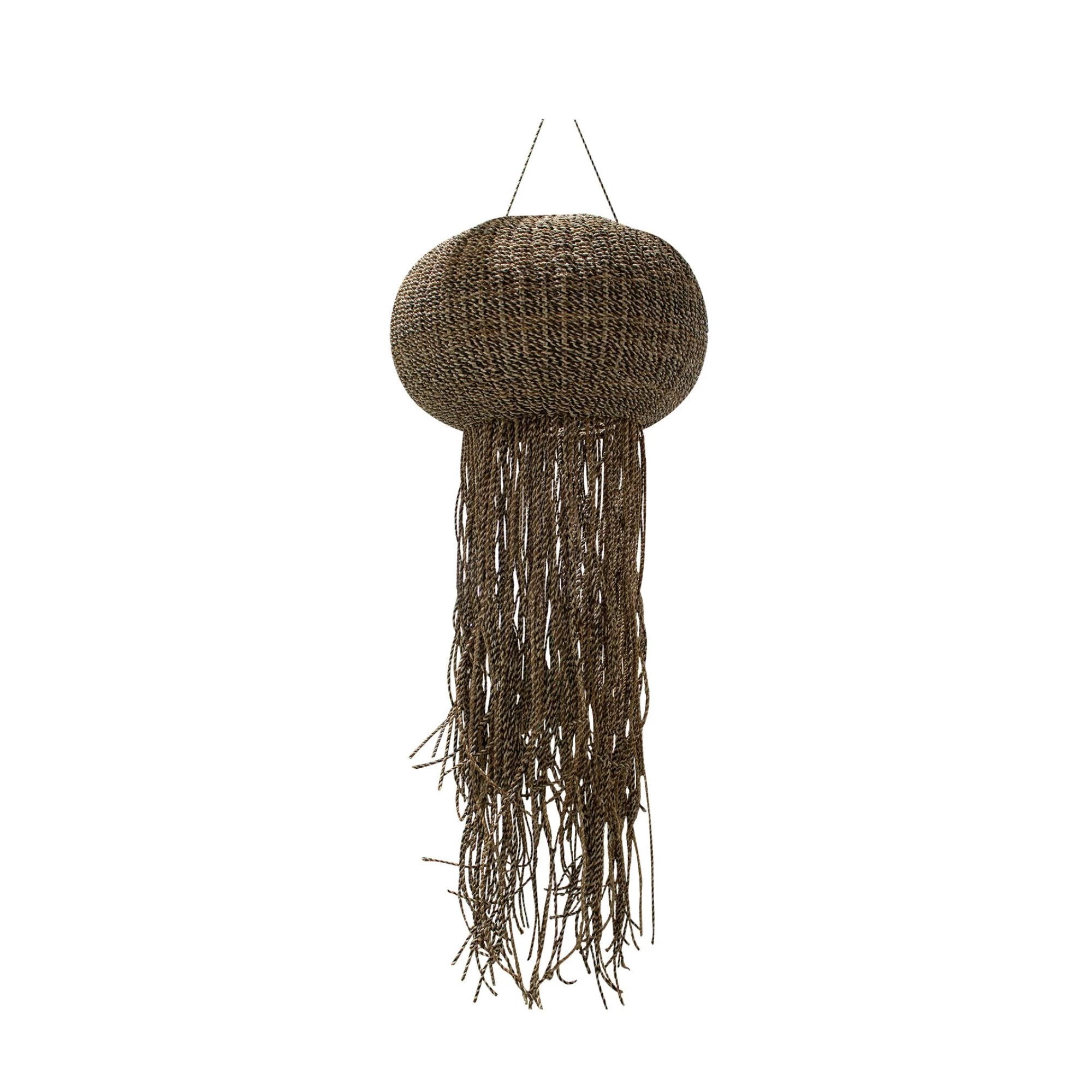 Goa Brown Hanging Lamp Braided Jellyfish L by PTMD