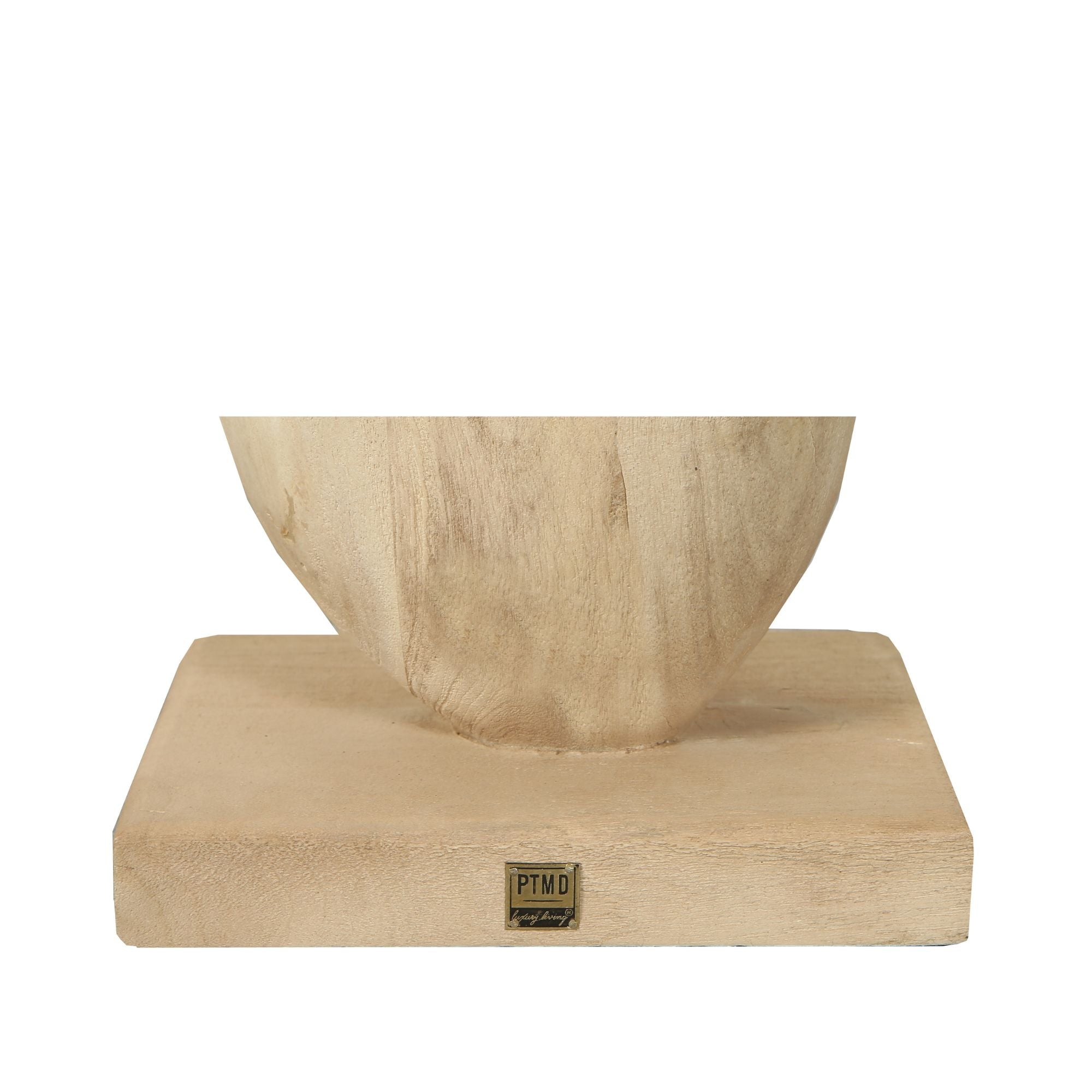 Kodey Natuurlijke Mangohouten Cirkelvormige Standbeeld