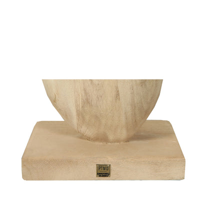 Kodey Natuurlijke Mangohouten Cirkelvormige Standbeeld