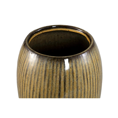 Tamica Donkerbruine Keramische Pot L by PTMD