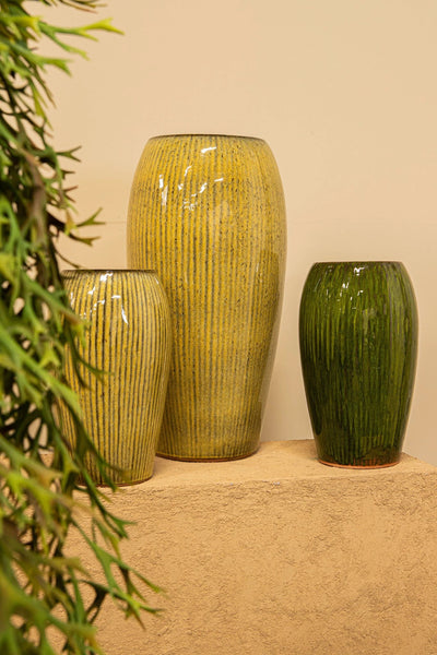 Tamica donkerbruine keramische pot M by PTMD
