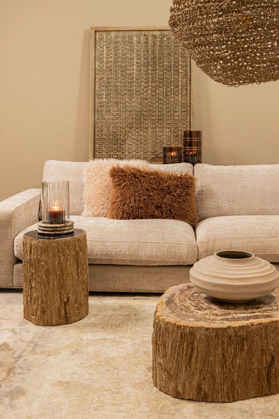 Salontafel Taly Naturel versteend hout en glasvezel S by PTMD