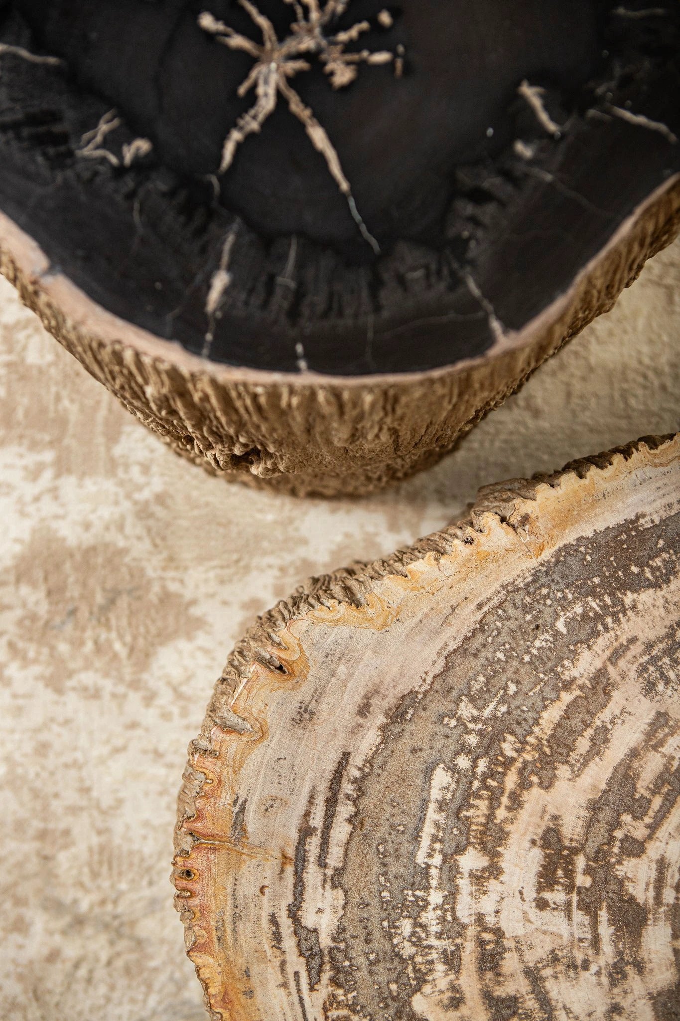 Salontafel Taly Naturel versteend hout en glasvezel S by PTMD