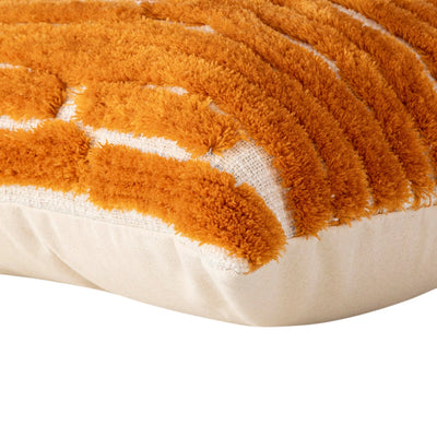 Kussen Genica oranje rechthoekig katoen by PTMD