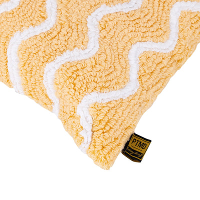 Kussen Damera geel vierkant katoen by PTMD