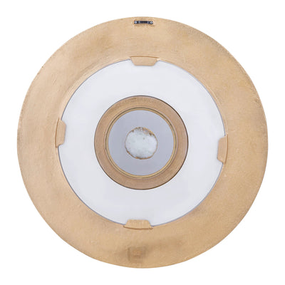 Jacci Gouden Gegoten Aluminium Wandpaneel Centrale Ronde Steen L by PTMD