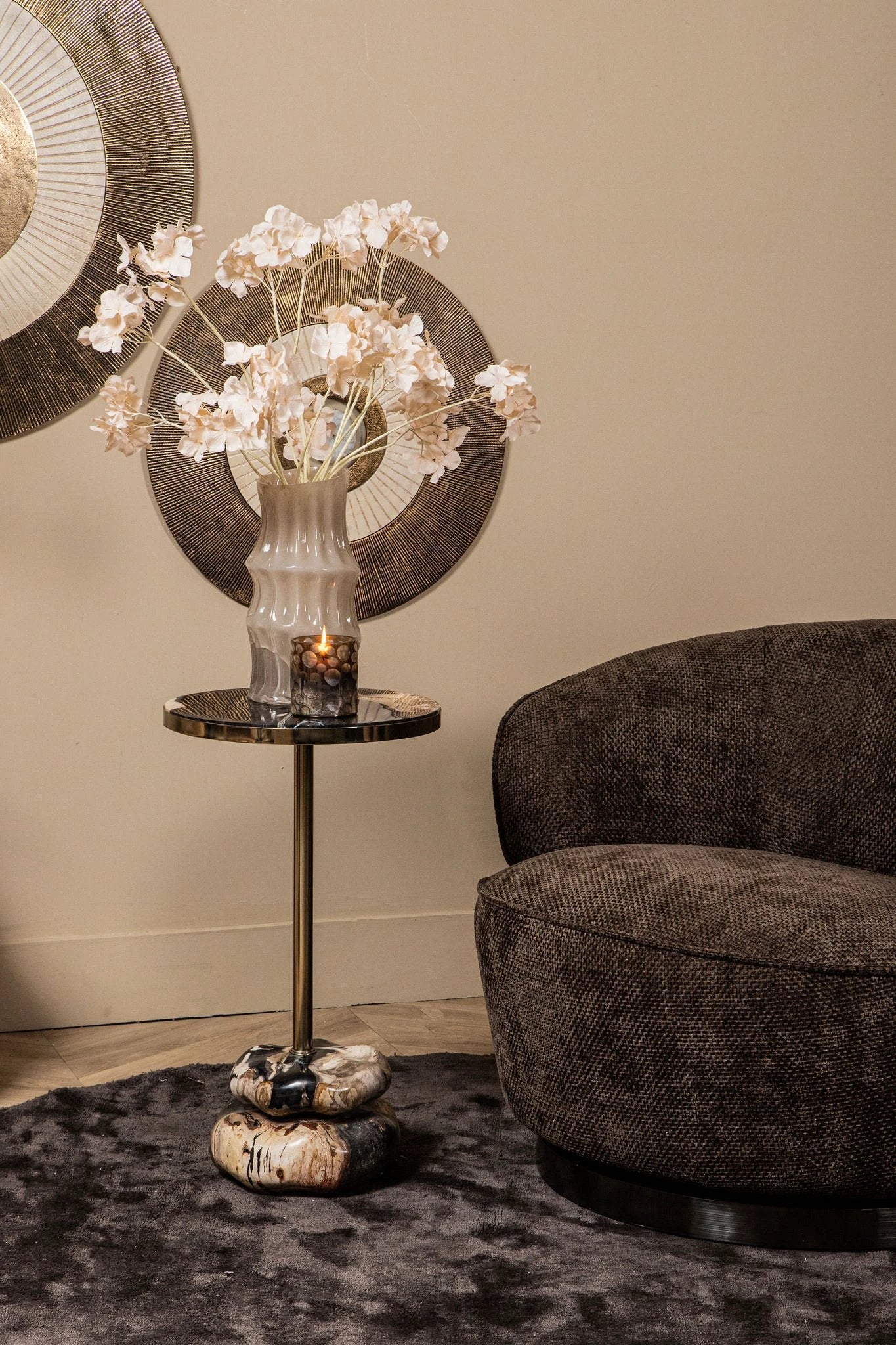 wandpaneel Jacci Gold rond S by PTMD