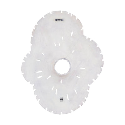 Vija Beige Gegoten Aluminium Organisch Open Wandpaneel L by PTMD