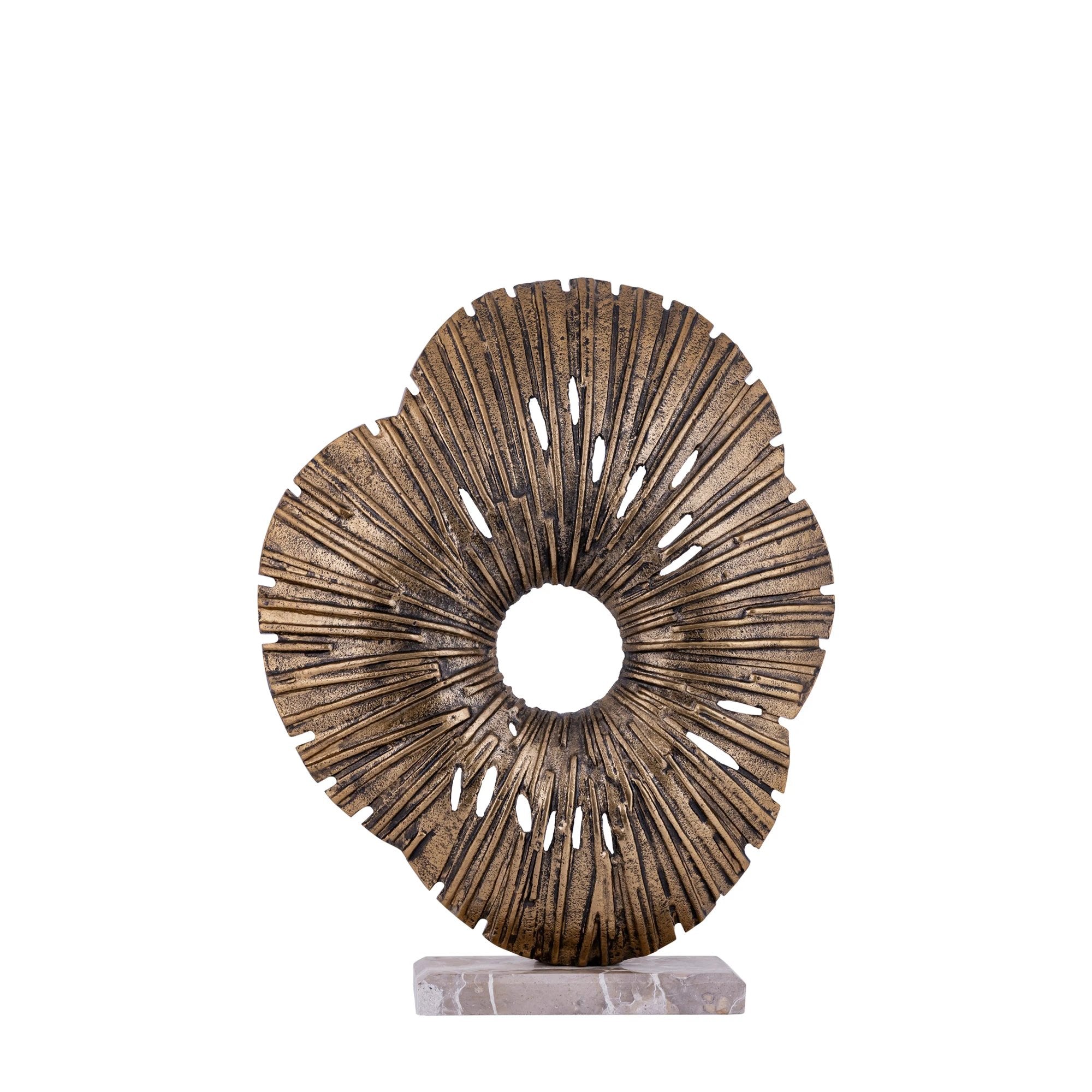 Vija Gold-Cast Aluminum Organic Open Statue S by PTMD