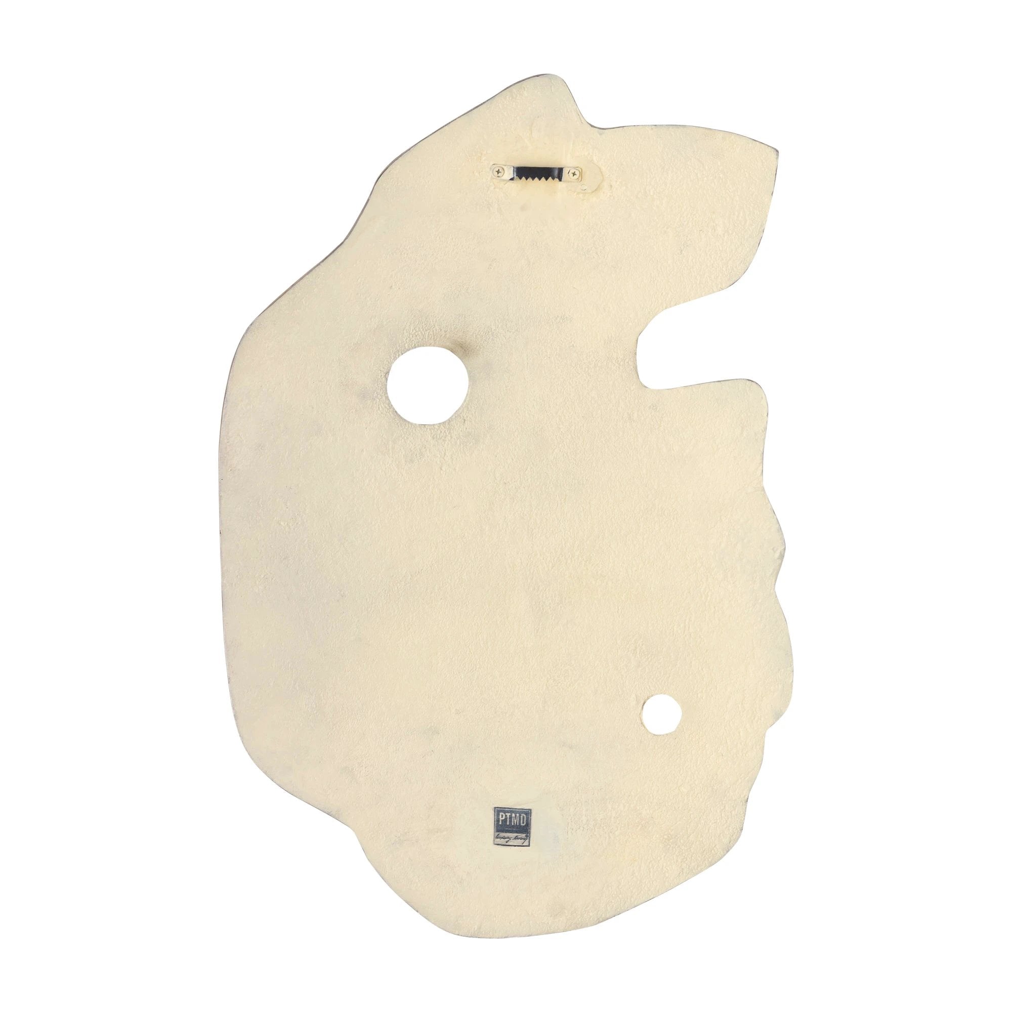 Enrike Beige Gegoten aluminium wandpaneel L met ruwe structuur by PTMD