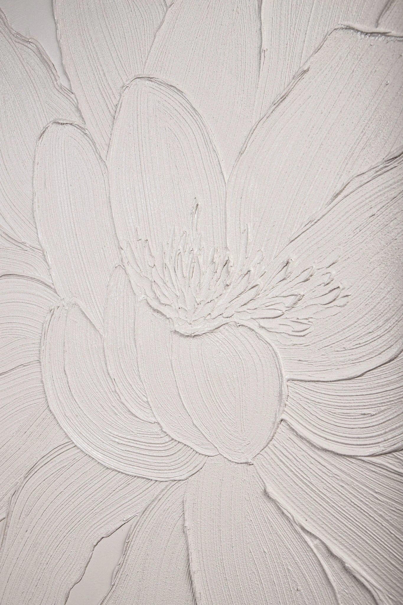 Florise Crème Ingelijst Canvas Wandpaneel Bloem A by PTMD