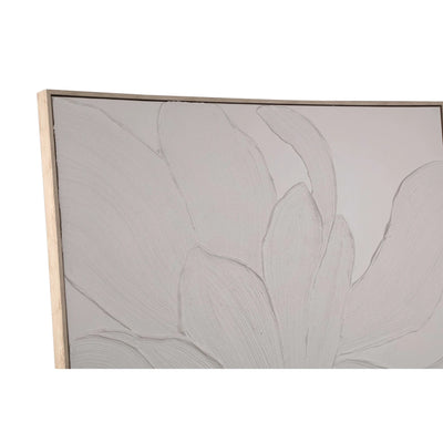 Florise Crème ingelijst canvas-wandpaneel Bloem B by PTMD