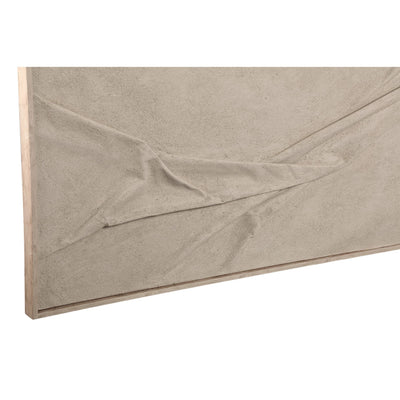 Dizze Zand Ingelijst Canvas-wandpaneel Textiele Golf L by PTMD