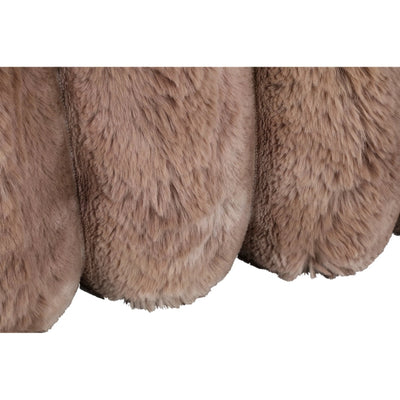 Divvo bruin nepbontkussen, dik geribd, rechthoekig by PTMD