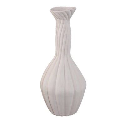 Vaas Lydia witte keramische L by PTMD