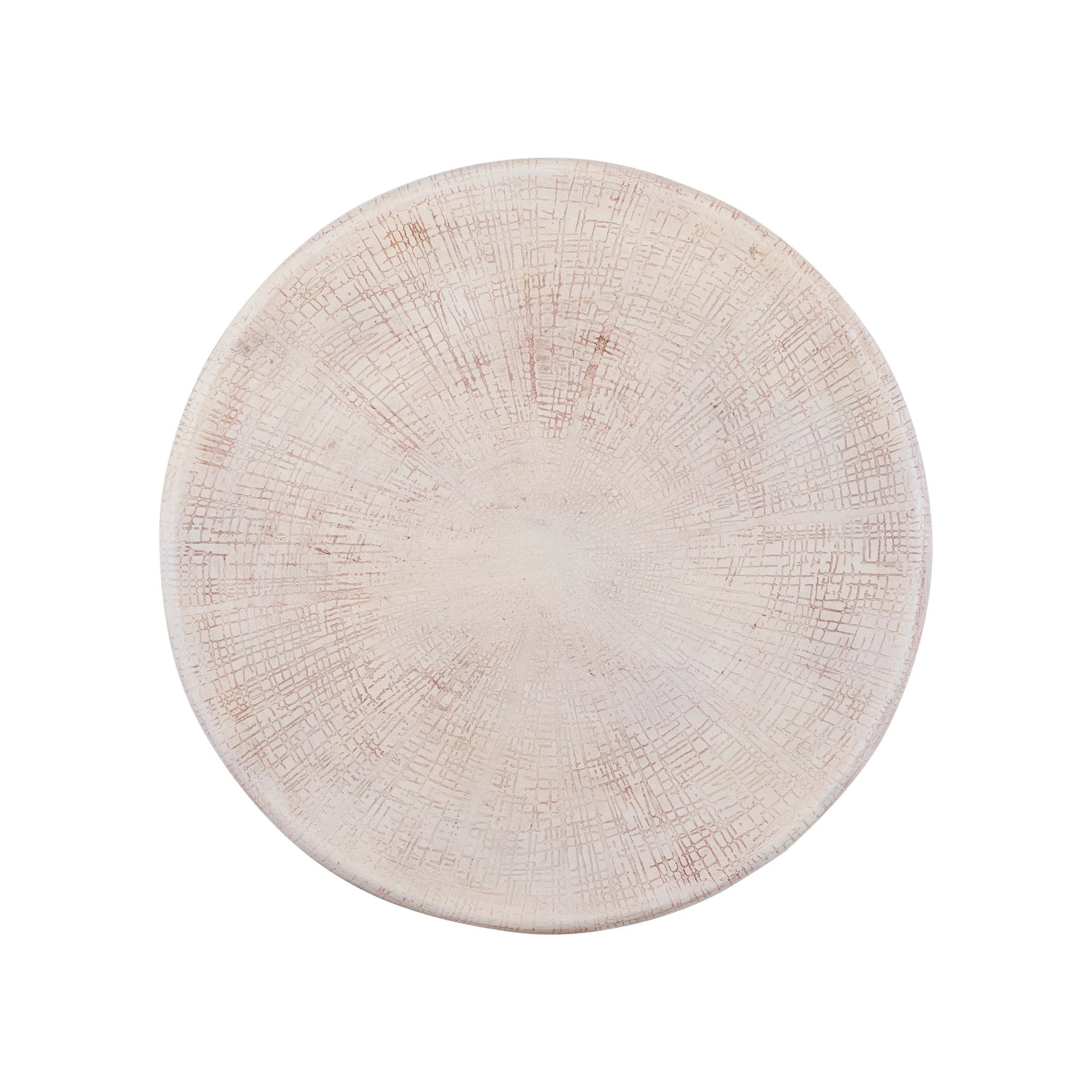 Raizo Beige Aluminiumplaat Gestructureerd Wandpaneel Rond S by PTMD