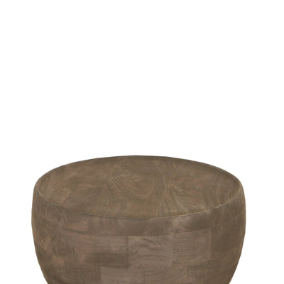 Erno Brown mangohouten bijzettafel met ronde voet by PTMD