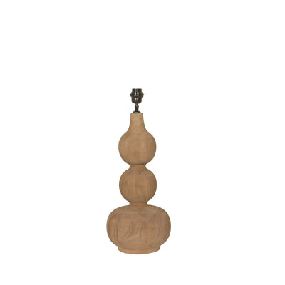 Altus naturel mangohouten tafellampvoet by PTMD
