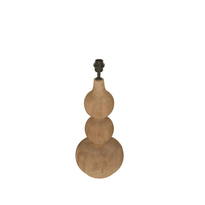 Altus naturel mangohouten tafellampvoet by PTMD
