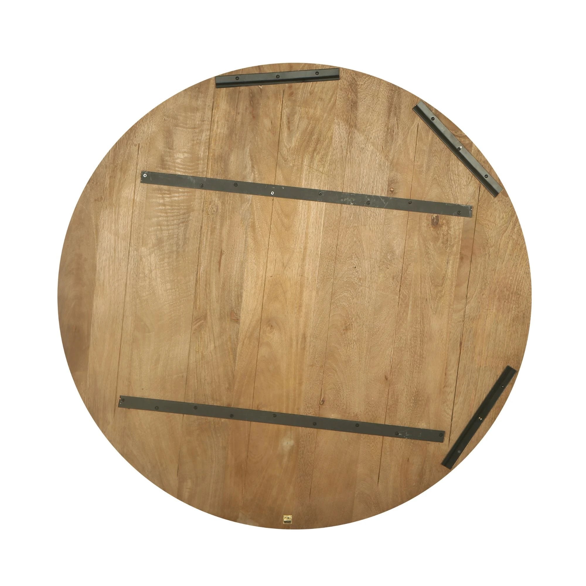 Mattin Natuurlijk mangohouten rond wandpaneel L by PTMD