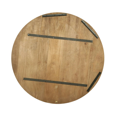 Mattin Natuurlijk mangohouten rond wandpaneel L by PTMD