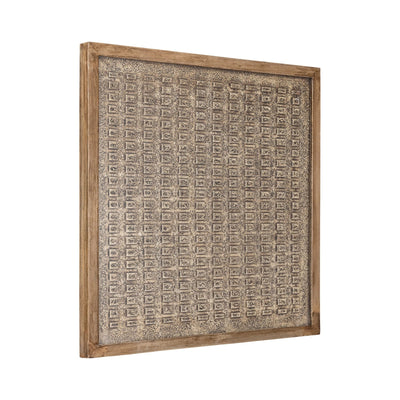 Sierre Bronze MDF-ingelijst wandpaneel met glas S by PTMD