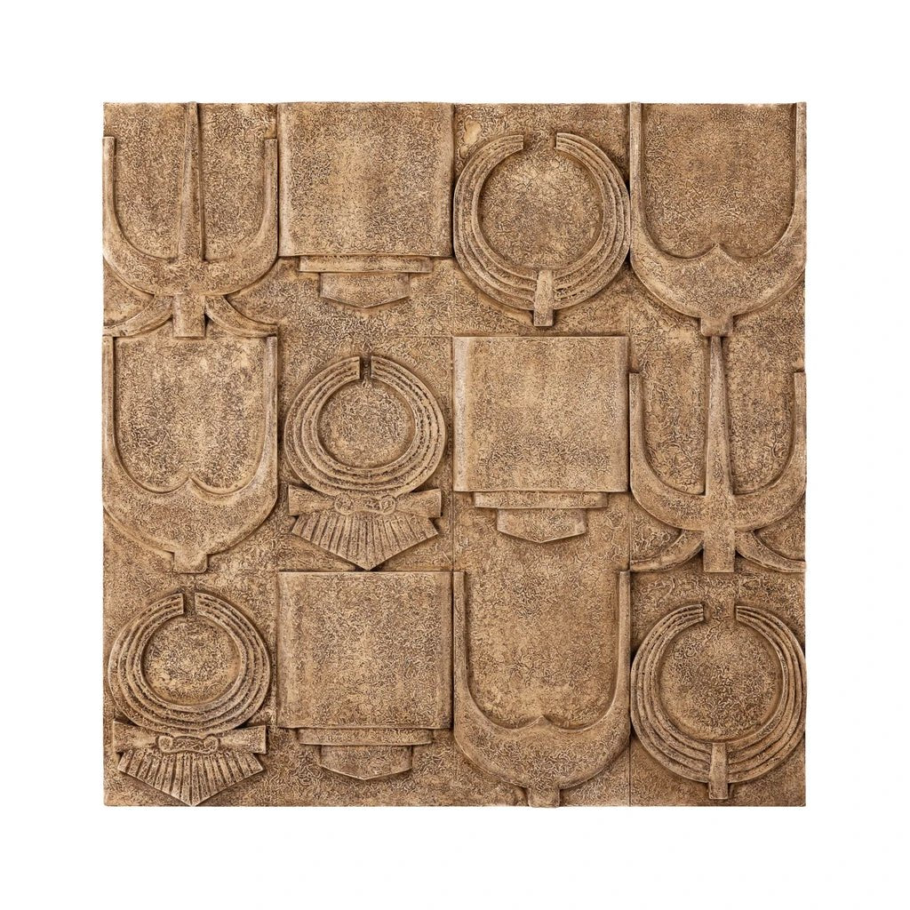 wandpaneel Saku antieke symbolen by PTMD