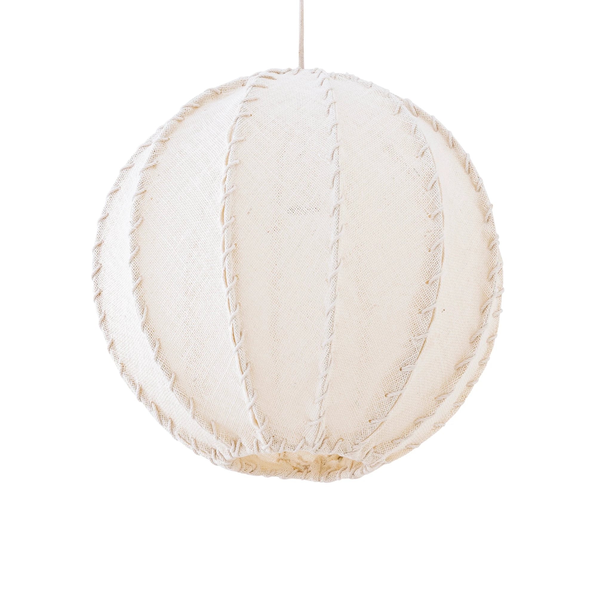 Hanglamp Myka Crème Jute Hanglamp Bol S by PTMD