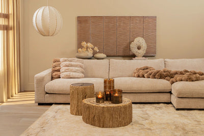 Myka Crème Jute Hanglamp Bolvormig L by PTMD