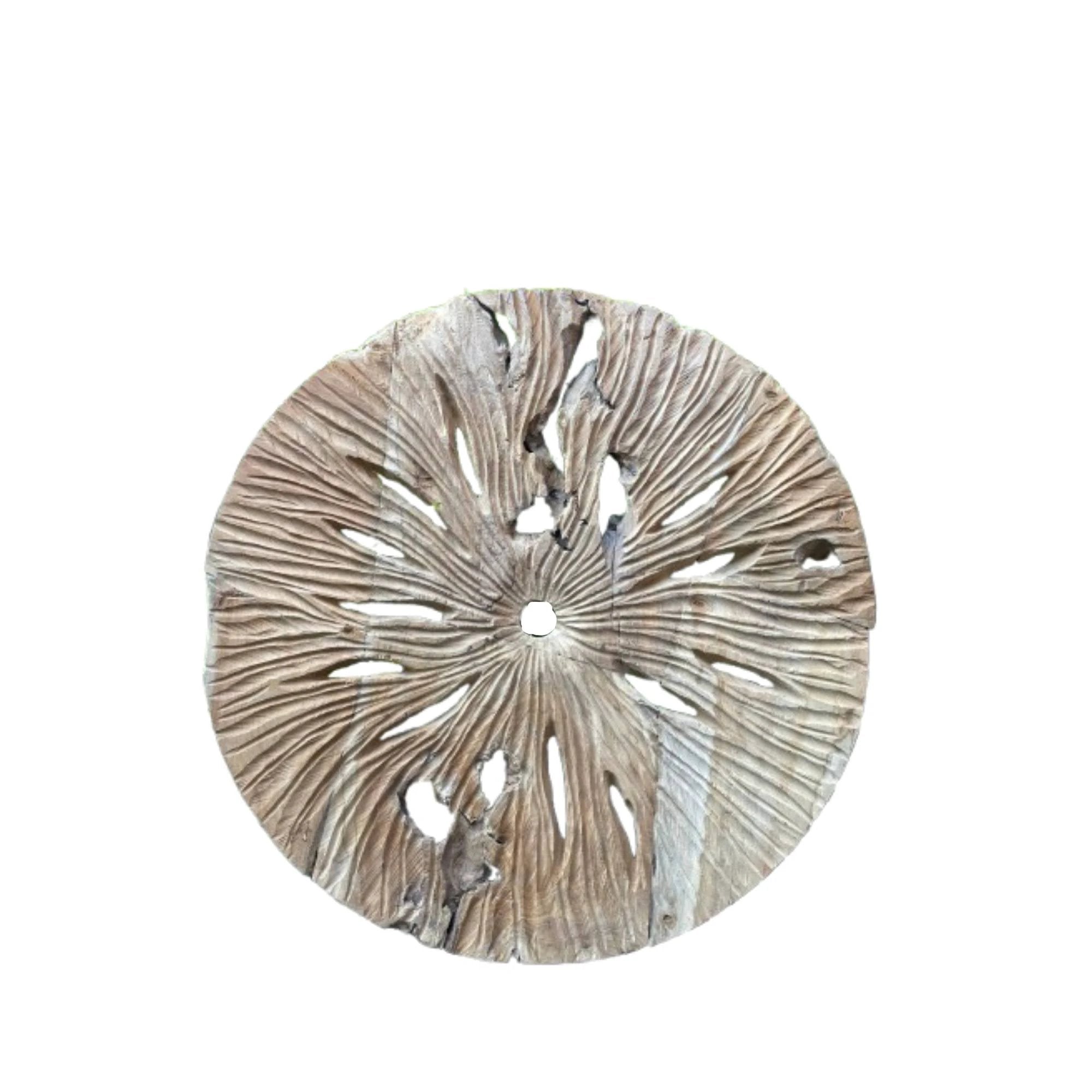 wandpaneel Roch teakhout rond S by PTMD