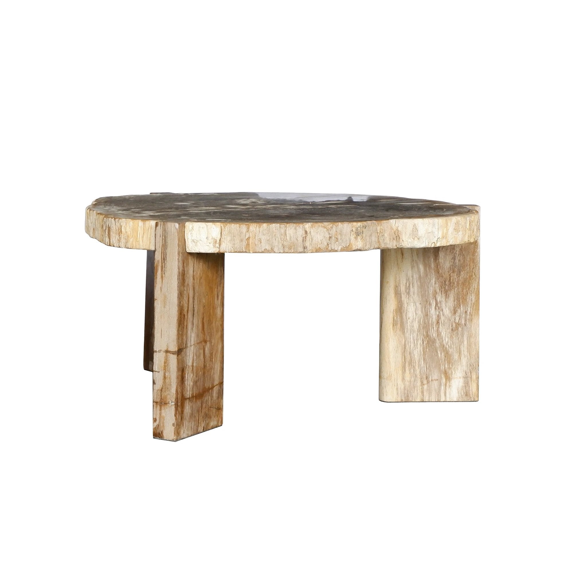 Salontafel Kayo Natural van versteend hout by PTMD