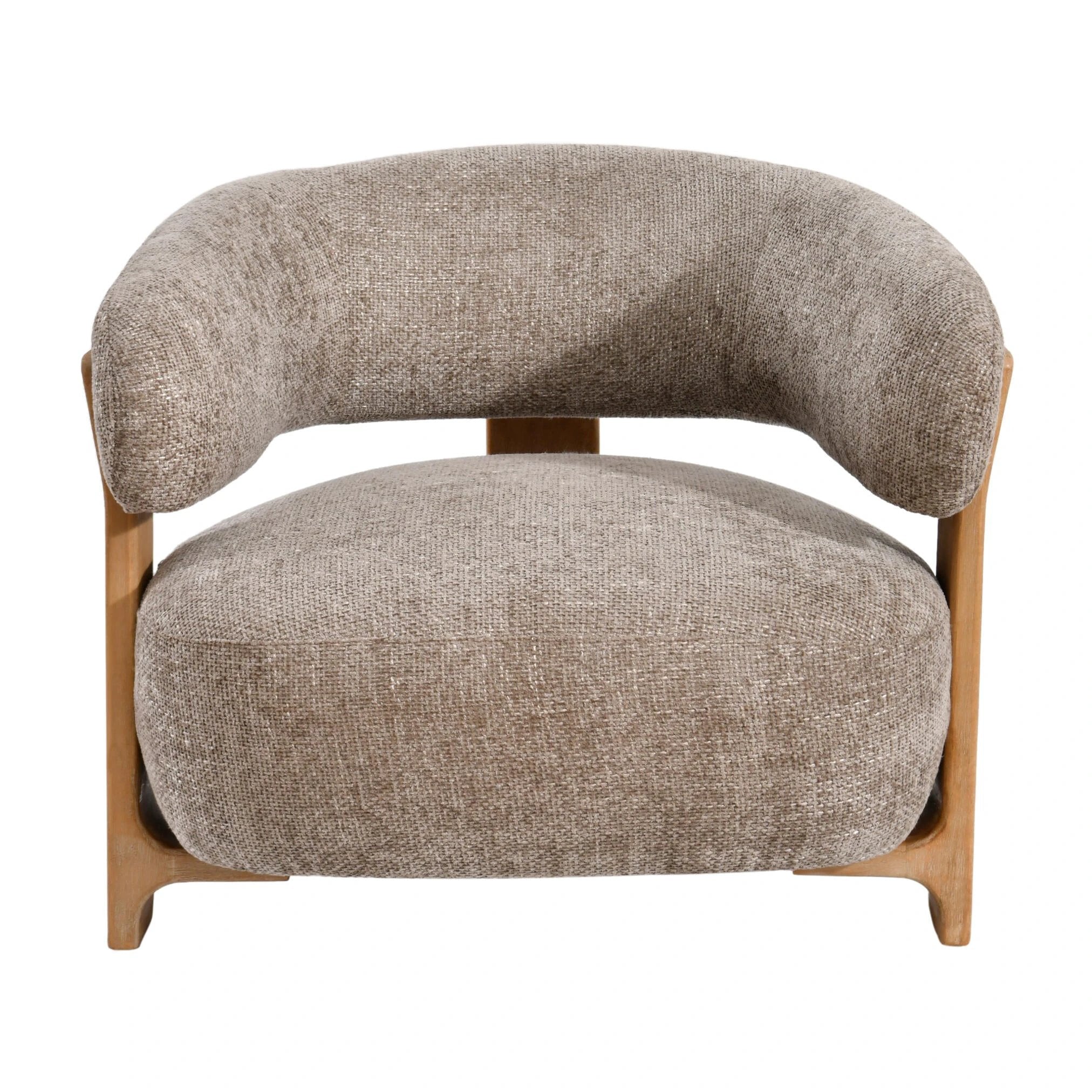 Mire Taupe Fauteuil Legacy 3 Mink Rubberhout by PTMD
