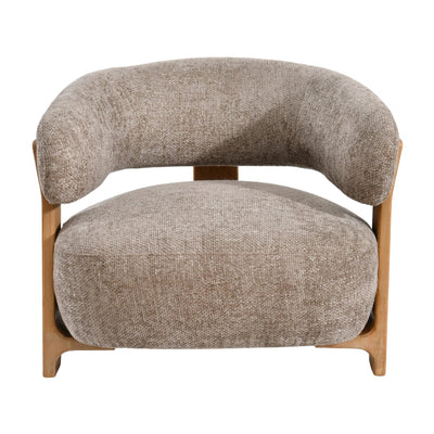 Mire Taupe Fauteuil Legacy 3 Mink Rubberhout by PTMD
