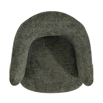 Mire Groen Fauteuil Legacy 10 Olijfkleurig Rubberhout by PTMD