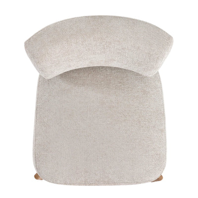 Fauteuil Vale Creme Dove Rubberhout by PTMD