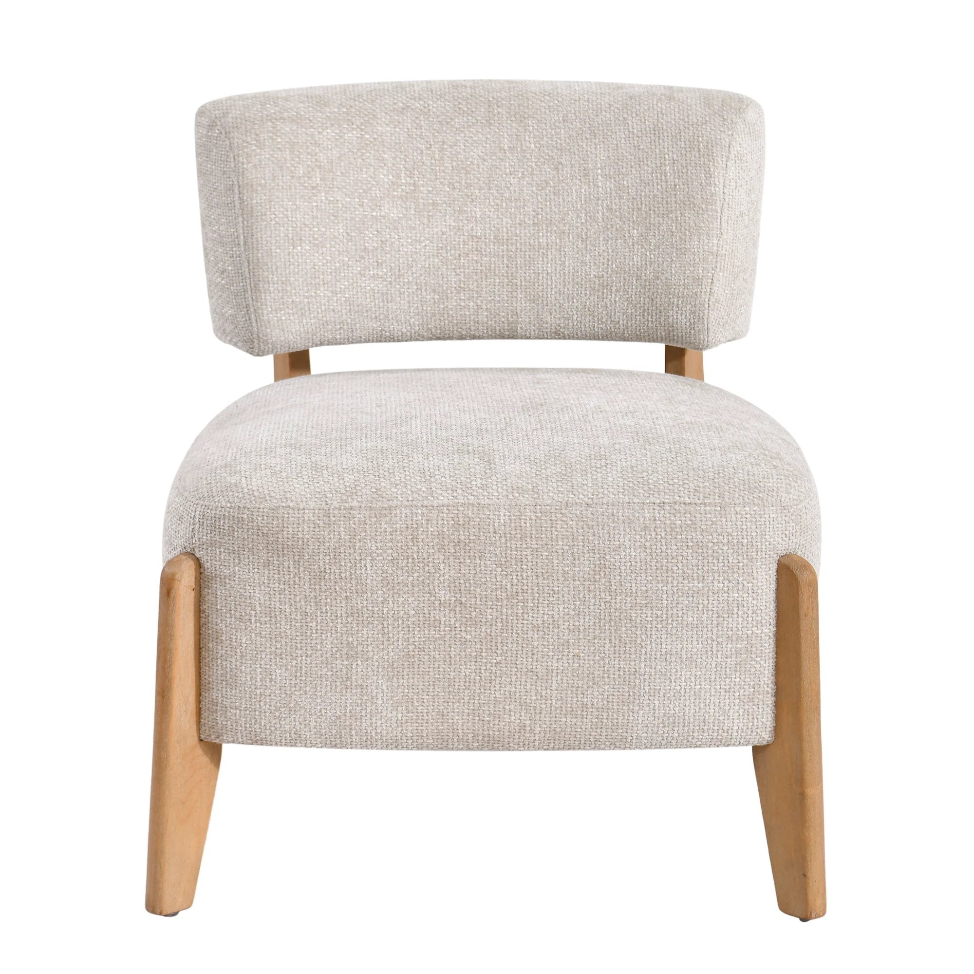 Fauteuil Vale Creme Dove Rubberhout by PTMD