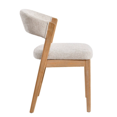 Kael Crème Fauteuil Legacy 15 Duif Rubberhout (set van 2) by PTMD