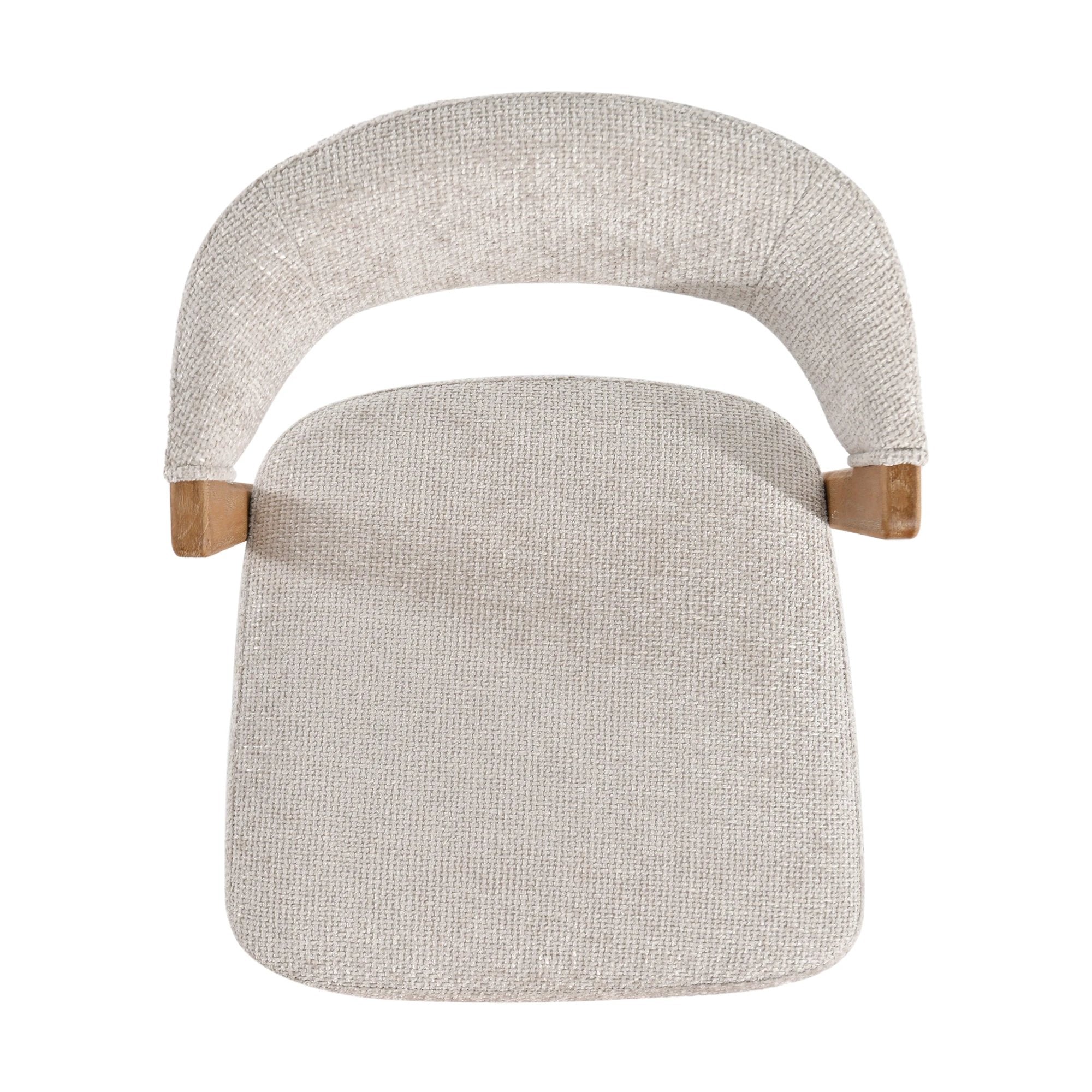 Kael Crème Fauteuil Legacy 15 Duif Rubberhout (set van 2) by PTMD