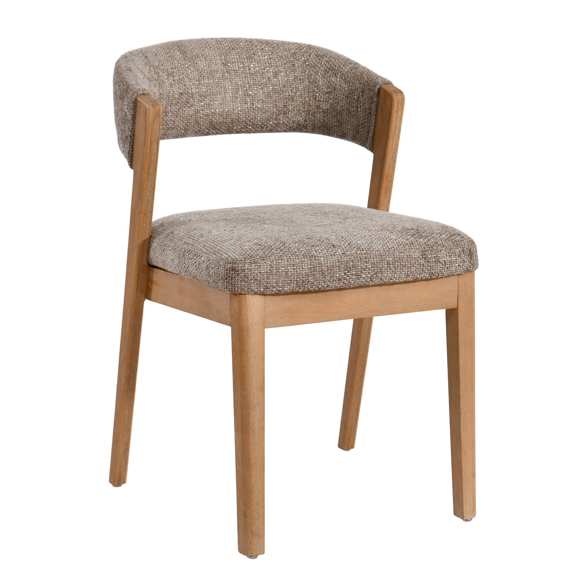 Kael Taupe Fauteuil Legacy 3 Mink rubberhout (set van 2) by PTMD