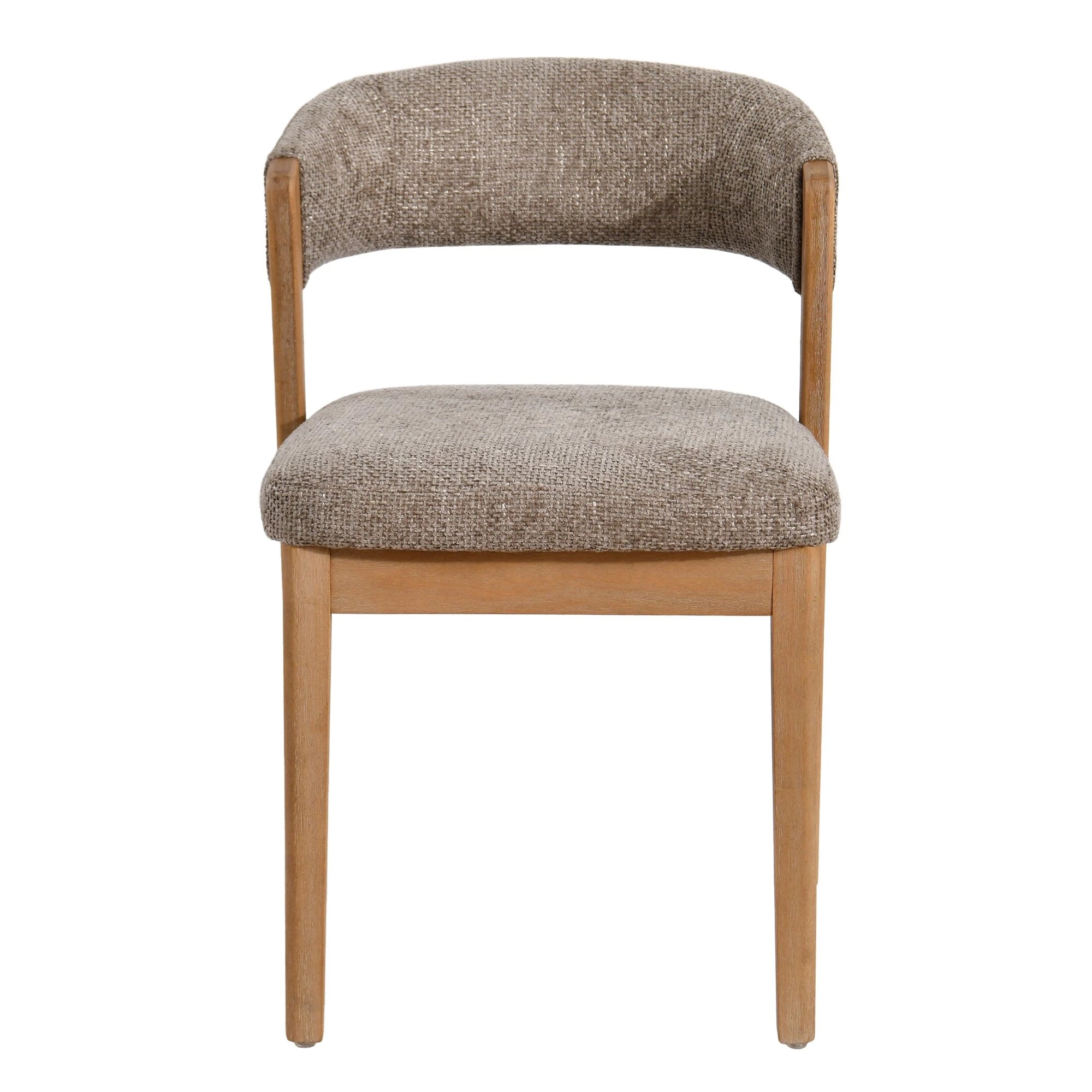 Kael Taupe Fauteuil Legacy 3 Mink rubberhout (set van 2) by PTMD