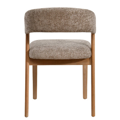 Kael Taupe Fauteuil Legacy 3 Mink rubberhout (set van 2) by PTMD