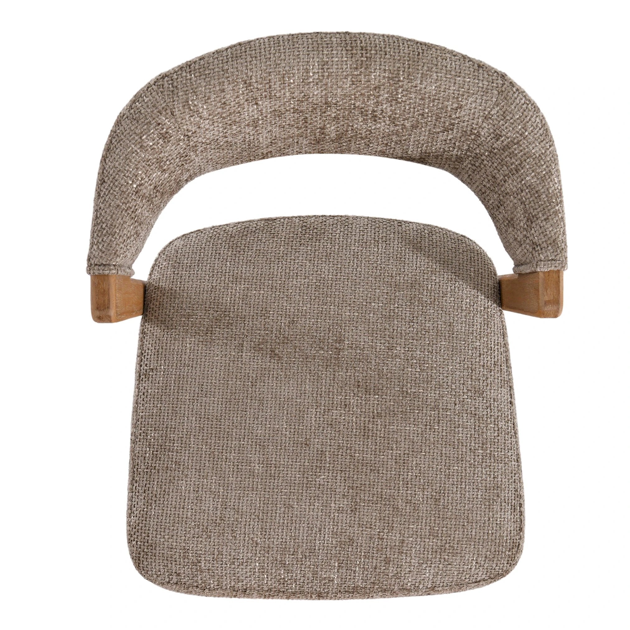 Kael Taupe Fauteuil Legacy 3 Mink rubberhout (set van 2) by PTMD